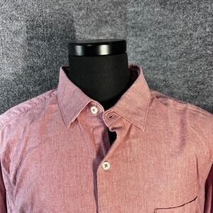 Tommy Bahama Men's Button Down Dress Shirt Long Sleeve Size Large Casual PINK